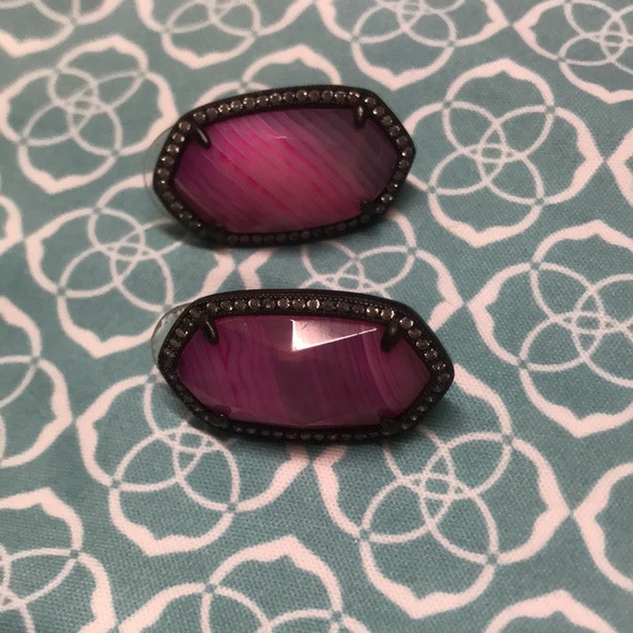 Ks Elsie earrings pink agate - Picture 4 of 5